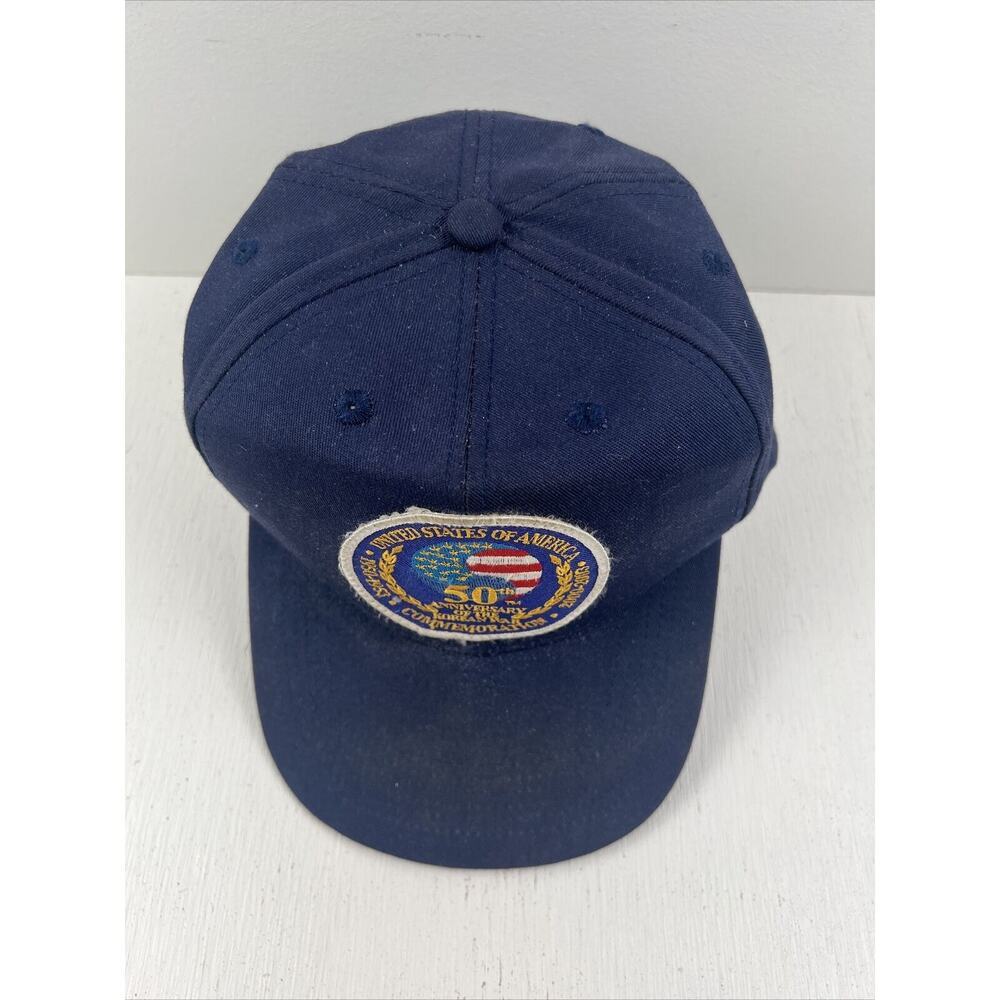 50th ANNIVERSARY OF THE KOREAN‎ WAR Navy Blue Snapback Hat MADE IN USA - Picture 6 of 9